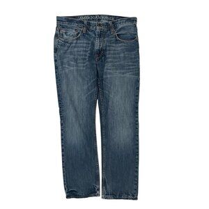 American Eagle Men’s Slim Straight 100% Cotton 5-Pocket Denim Jeans Size 34x32